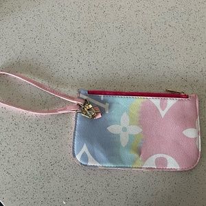 Designer Inspired Floral Wristlet